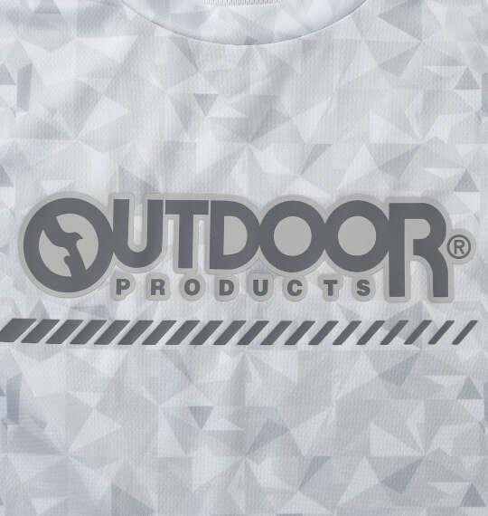 大きいサイズ メンズ OUTDOOR PRODUCTS DRYメッシュ総柄 半袖 Tシャツ グレー 1258-6216-1 3L 4L 5L 6L 7L 8L
