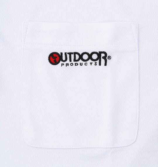 大きいサイズ メンズ OUTDOOR PRODUCTS DRYメッシュ 半袖 ポロシャツ ホワイト 1258-6217-1 3L 4L 5L 6L 7L 8L
