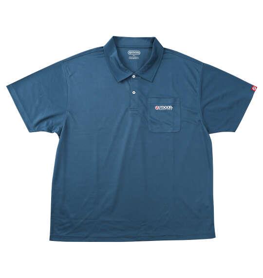 大きいサイズ メンズ OUTDOOR PRODUCTS DRYメッシュ 半袖 ポロシャツ ブルーグレー 1258-6217-3 3L 4L 5L 6L 7L 8L