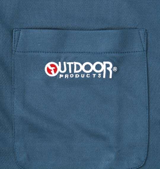 大きいサイズ メンズ OUTDOOR PRODUCTS DRYメッシュ 半袖 ポロシャツ ブルーグレー 1258-6217-3 3L 4L 5L 6L 7L 8L