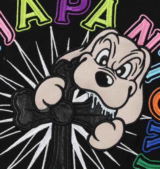 大きいサイズ メンズ GALFY おしゃぶりワンワンカラフルロゴ 半袖 Tシャツ ブラック 1258-6266-2 3L 4L 5L 6L