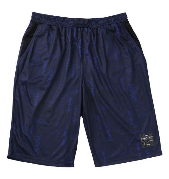 大きいサイズ メンズ EVERLAST 総柄プリント ハーフパンツ ネイビー 1274-6500-1 3L 4L 5L 6L