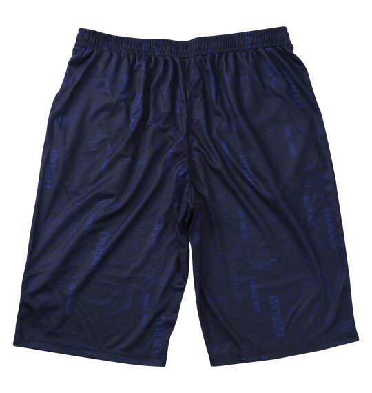 大きいサイズ メンズ EVERLAST 総柄プリント ハーフパンツ ネイビー 1274-6500-1 3L 4L 5L 6L