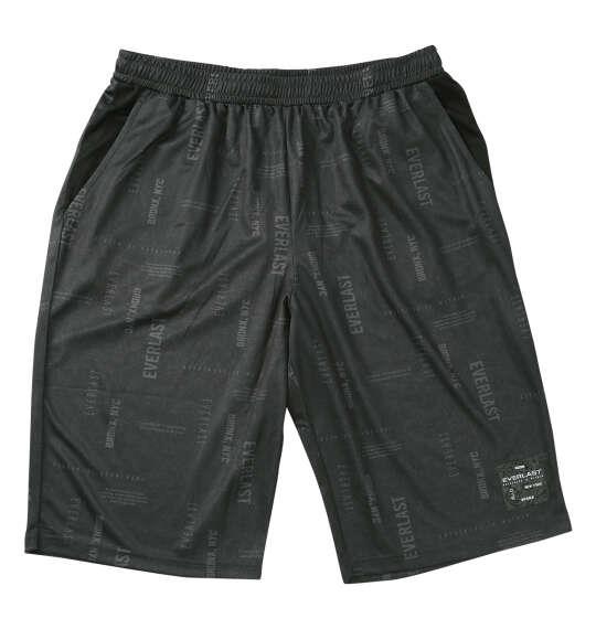大きいサイズ メンズ EVERLAST 総柄プリント ハーフパンツ ブラック 1274-6500-2 3L 4L 5L 6L