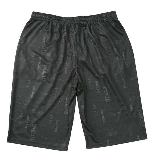 大きいサイズ メンズ EVERLAST 総柄プリント ハーフパンツ ブラック 1274-6500-2 3L 4L 5L 6L