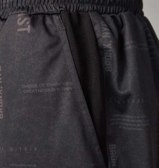 大きいサイズ メンズ EVERLAST 総柄プリント ハーフパンツ ブラック 1274-6500-2 3L 4L 5L 6L
