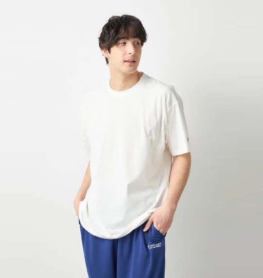 大きいサイズ メンズ EVERLAST ストレッチメッシュ 半袖 Tシャツ オフホワイト 1278-6700-1 3L 4L 5L 6L