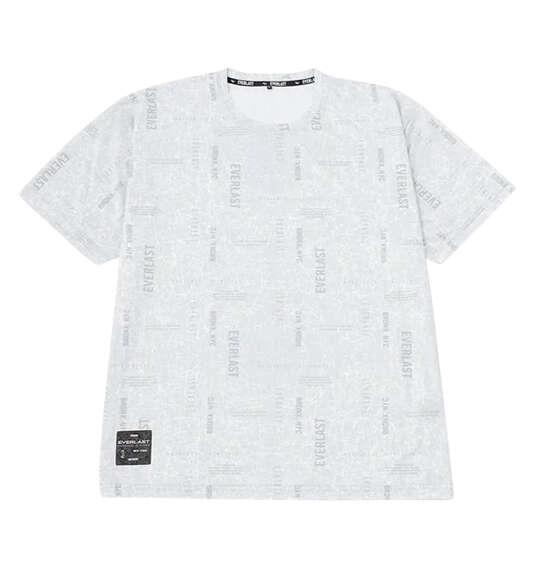 大きいサイズ メンズ EVERLAST 総柄プリント 半袖 Tシャツ ライトグレー 1278-6701-1 3L 4L 5L 6L