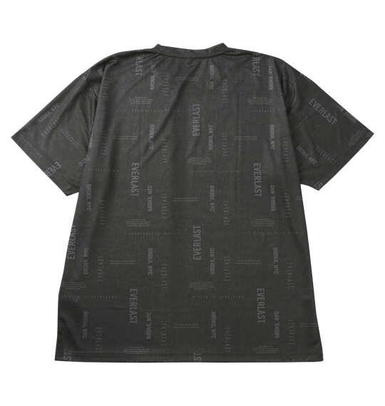 大きいサイズ メンズ EVERLAST 総柄プリント 半袖 Tシャツ ブラック 1278-6701-2 3L 4L 5L 6L