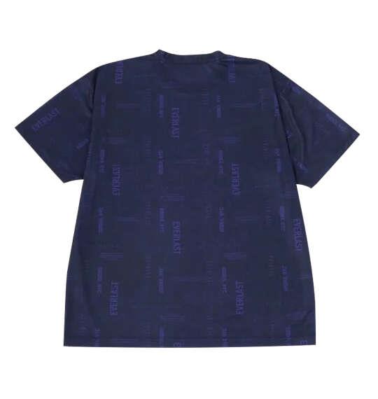 大きいサイズ メンズ EVERLAST 総柄プリント 半袖 Tシャツ ネイビー 1278-6701-3 3L 4L 5L 6L