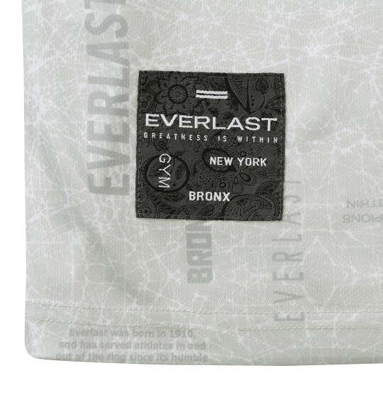大きいサイズ メンズ EVERLAST 総柄プリント 半袖 ポロシャツ ライトグレー 1278-6703-1 3L 4L 5L 6L