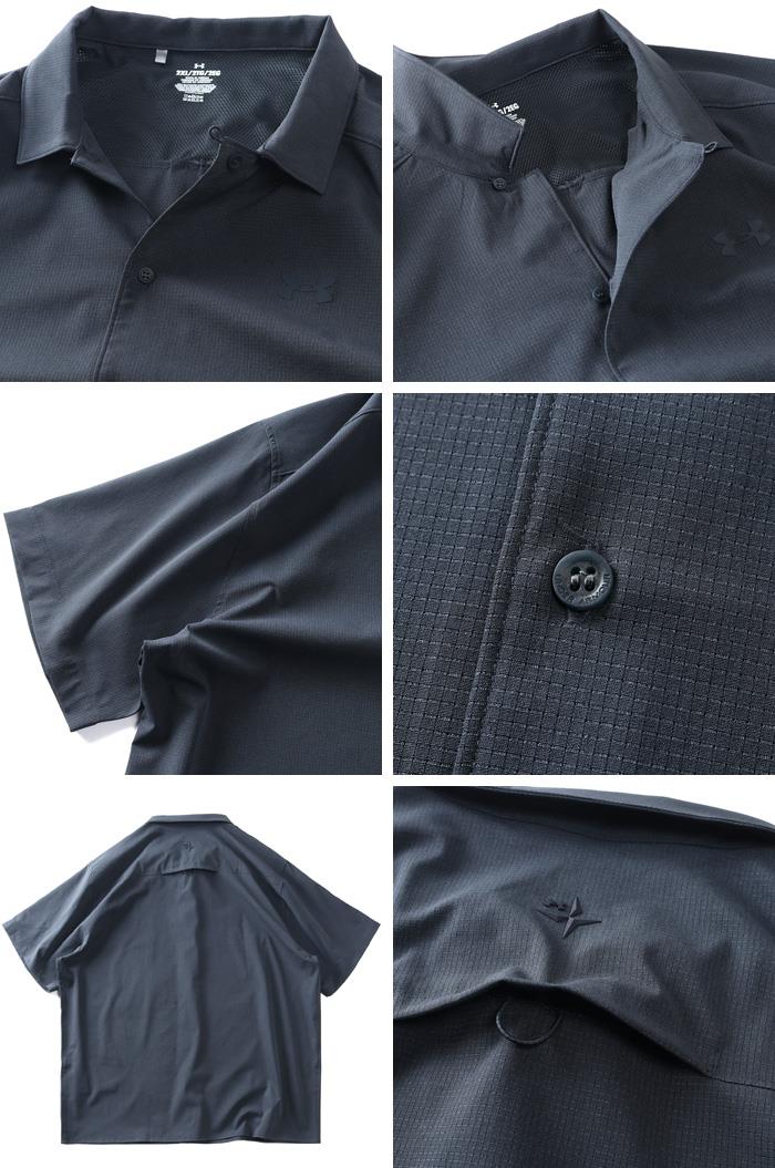 大きいサイズ メンズ UNDER ARMOUR アンダーアーマー 半袖 カジュアル シャツ EXPLOR AIRVENT WOVEN SS USA直輸入 6009180-016