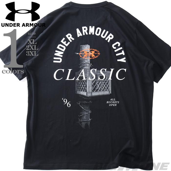 大きいサイズ メンズ UNDER ARMOUR アンダーアーマー 半袖 プリント Tシャツ CITY CLASSIC SS USA直輸入 6009326-008