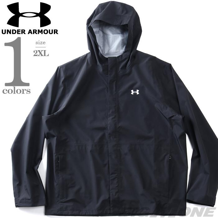 大きいサイズ メンズ UNDER ARMOUR アンダーアーマー フルジップ フーデッド ジャケット CLOUDSTRIKE JACKET USA直輸入 6009583-001