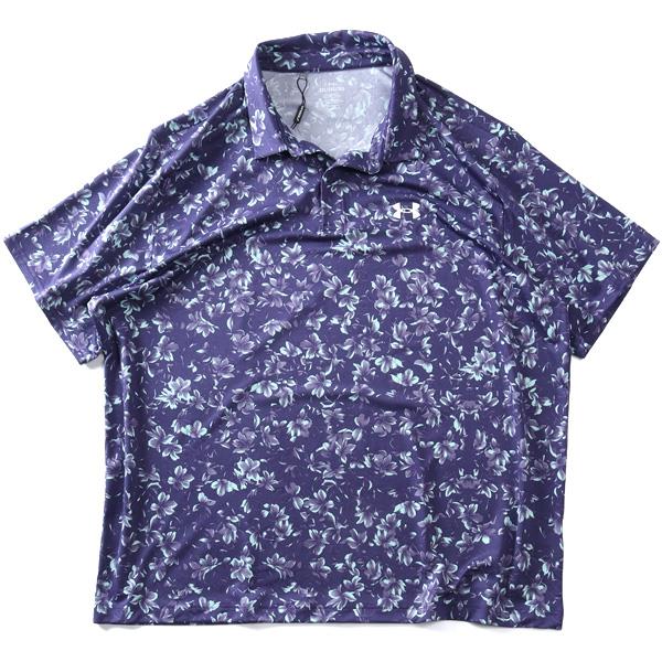 大きいサイズ メンズ UNDER ARMOUR アンダーアーマー 総柄 半袖 ポロシャツ MATCHPLAY PRINTED POLO USA直輸入 6009800-520