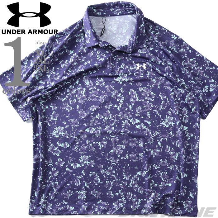 大きいサイズ メンズ UNDER ARMOUR アンダーアーマー 総柄 半袖 ポロシャツ MATCHPLAY PRINTED POLO USA直輸入 6009800-520