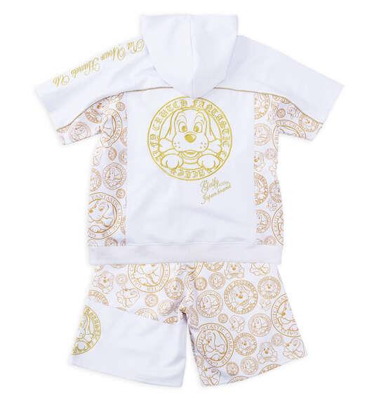 大きいサイズ メンズ GALFY プチョヘンザ 半袖 フルジップ パーカー ジャージ セット ホワイト 1258-6265-1 3L 4L 5L 6L