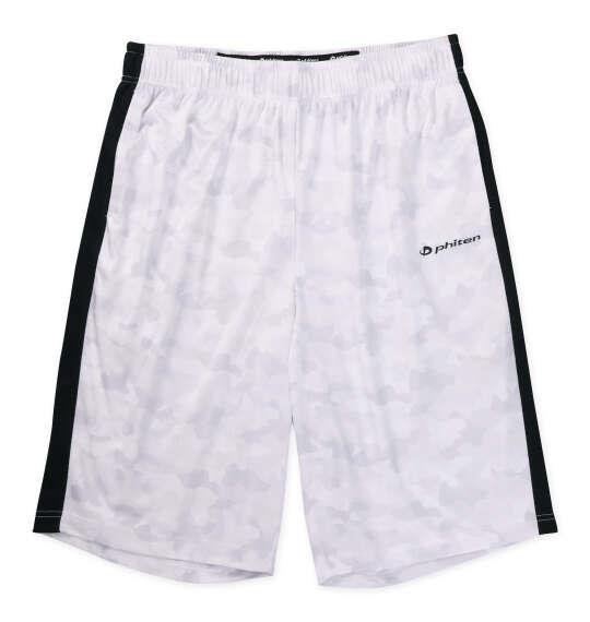 大きいサイズ メンズ Phiten DRY総柄 ハーフパンツ ホワイト 1274-6240-1 3L 4L 5L 6L 8L