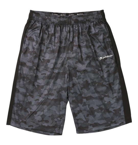 大きいサイズ メンズ Phiten DRY総柄 ハーフパンツ ブラック 1274-6240-2 3L 4L 5L 6L 8L