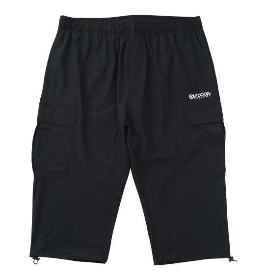 大きいサイズ メンズ ヒヤロン×OUTDOOR PRODUCTS 接触冷感 カーゴ クロップド パンツ ブラック 1274-6270-2 3L 4L 5L 6L 7L 8L