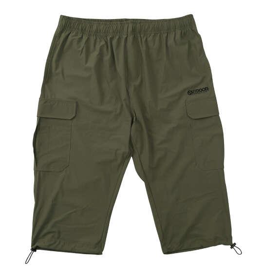 大きいサイズ メンズ ヒヤロン×OUTDOOR PRODUCTS 接触冷感 カーゴ クロップド パンツ カーキ 1274-6270-3 3L 4L 5L 6L 7L 8L