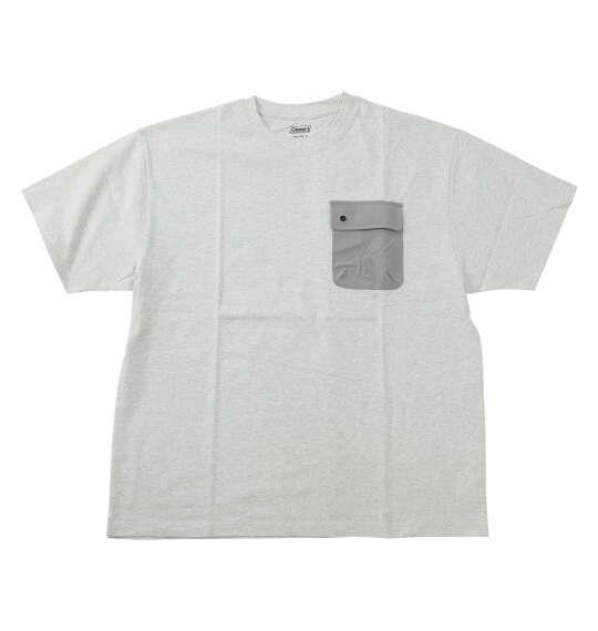 大きいサイズ メンズ Coleman ポケット付 半袖 Tシャツ アイスグレー 1278-6261-1 3L 4L 5L 6L 8L