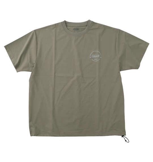 大きいサイズ メンズ Coleman 裾ドローコード 半袖 Tシャツ ベージュ 1278-6262-1 3L 4L 5L 6L 8L