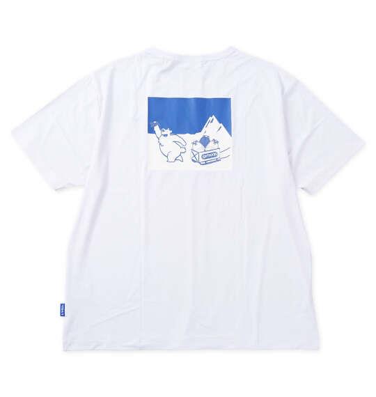 大きいサイズ メンズ ヒヤロン×OUTDOOR PRODUCTS 接触冷感 半袖 Tシャツ ホワイト 1278-6517-1 3L 4L 5L 6L 7L 8L