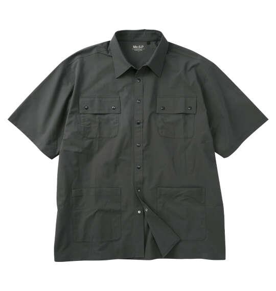 大きいサイズ メンズ Mc.S.P  半袖 ユーティリティー シャツ グレー 1277-6265-1 3L 4L 5L 6L 7L 8L