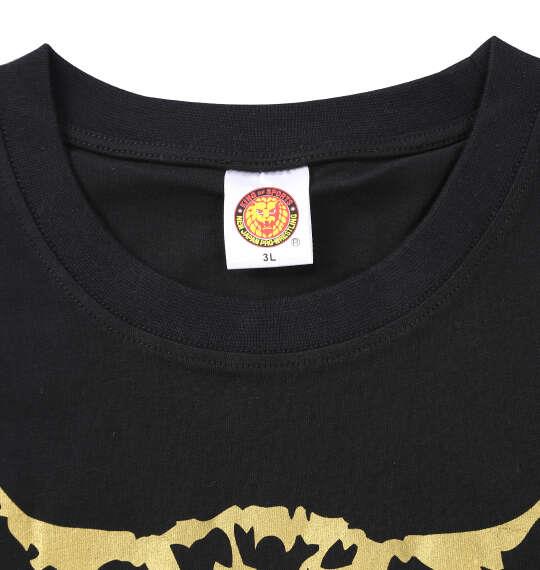大きいサイズ メンズ 新日本プロレス ウルフアロン 半袖 Tシャツ ブラック 1278-6590-1 3L 4L 5L 6L 8L