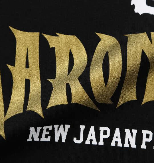 大きいサイズ メンズ 新日本プロレス ウルフアロン 半袖 Tシャツ ブラック 1278-6590-1 3L 4L 5L 6L 8L