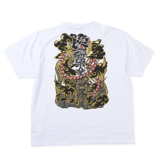 大きいサイズ メンズ 新日本プロレス 後藤洋央紀「後藤幕府」 半袖 Tシャツ ホワイト 1278-6591-1 3L 4L 5L 6L