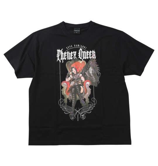 大きいサイズ メンズ STARDOM 上谷沙弥しもべたちよ跪け 半袖 Tシャツ ブラック 1278-6594-1 3L 4L 5L 6L