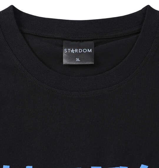 大きいサイズ メンズ STARDOM 安納サオリ絶対不屈彼女 半袖 Tシャツ ブラック 1278-6595-1 3L 4L 5L 6L