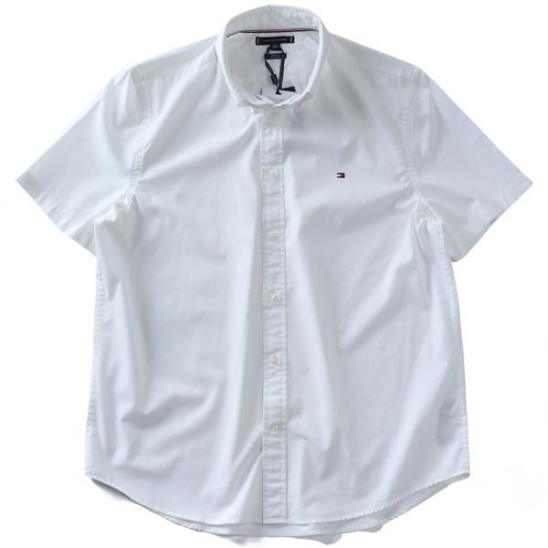 大きいサイズ メンズ TOMMY HILFIGER トミーヒルフィガー 半袖 ボタンダウン シャツ USA直輸入 mw0mw42248