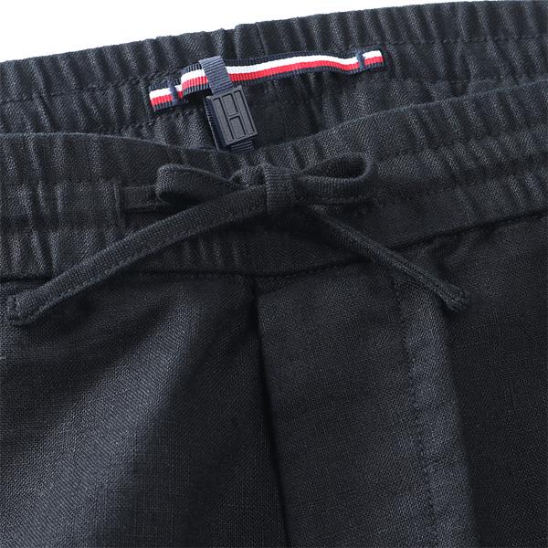 【ns623】大きいサイズ メンズ TOMMY HILFIGER トミーヒルフィガー 麻混 無地 ショートパンツ ショーツ USA直輸入 mw0mw44353