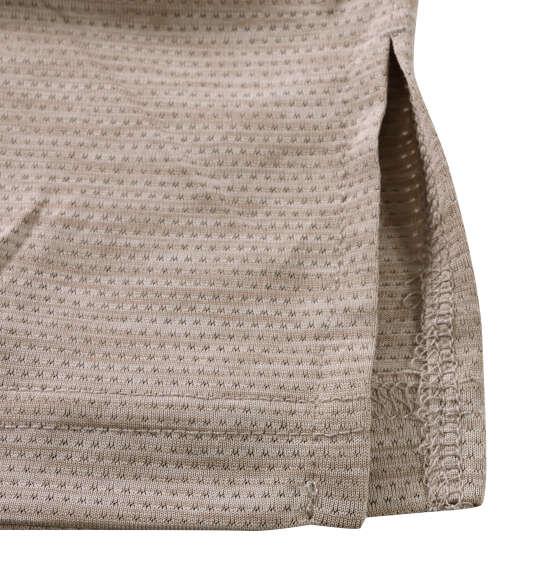大きいサイズ メンズ EL.FO DRY クルーネック 切替 半袖 Tシャツ カーキ×ベージュ 1278-6707-2 3L 4L 5L 6L 8L