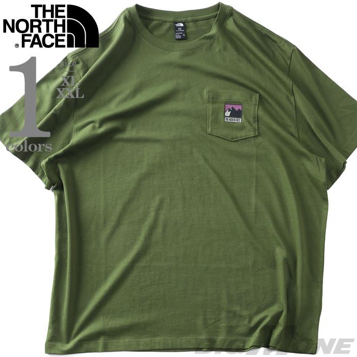 大きいサイズ メンズ THE NORTH FACE ノースフェイス ポケット付 半袖 Tシャツ MOUNTAIN LOGO RLX SS TEE USA直輸入 nf0a8guu-bri