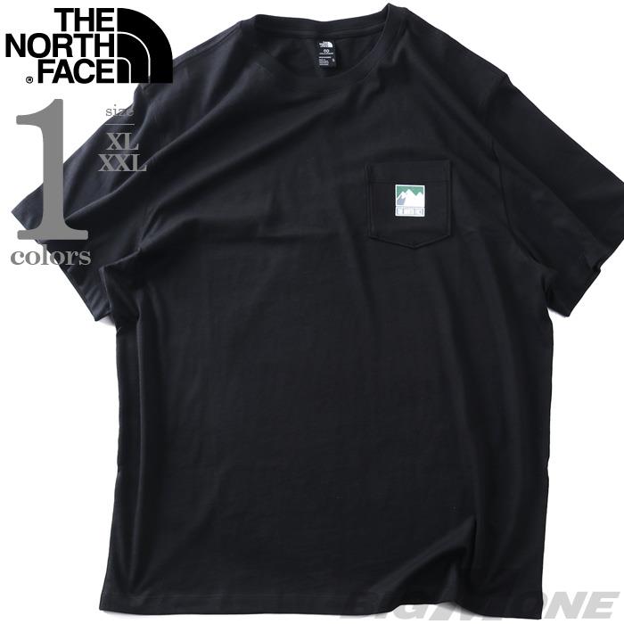 大きいサイズ メンズ THE NORTH FACE ノースフェイス ポケット付 半袖 Tシャツ MOUNTAIN LOGO RLX SS TEE USA直輸入 nf0a8guu-jk3