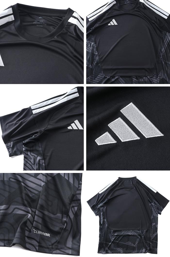 大きいサイズ メンズ ADIDAS アディダス 切り替え 半袖 Tシャツ GOALKEEPER SHIRT USA直輸入 jm8369