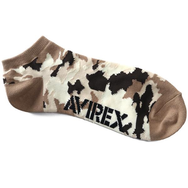 大きいサイズ メンズ AVIREX アヴィレックス 迷彩柄 3P アンクル ソックス 靴下 3枚組 春夏新作 81713500