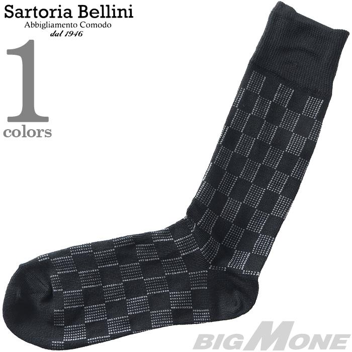 大きいサイズ メンズ SARTORIA BELLINI 抗菌防臭 格子柄 ビジネス ソックス 靴下 春夏新作 sbs-5511