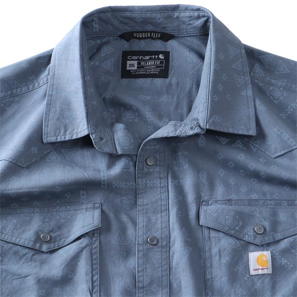 大きいサイズ メンズ CARHARTT カーハート 総柄 半袖 カジュアル シャツ MONTANA BOZEMAN RELAXED SHORT SLEEVE PLAID SHIRT USA直輸入 107284