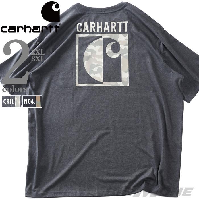 大きいサイズ メンズ CARHARTT カーハート ポケット付 プリント 半袖 Tシャツ IRVINE RELAXED BLOCK CAMO T-SHIRT USA直輸入 107296