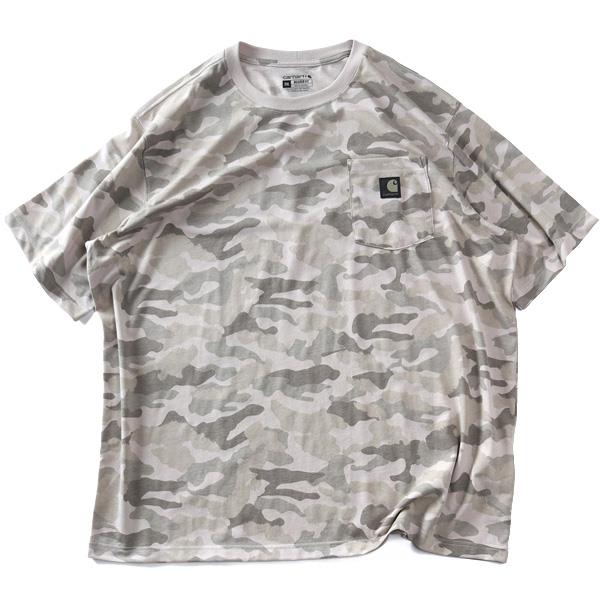大きいサイズ メンズ CARHARTT カーハート ポケット付 迷彩柄 半袖 Tシャツ IRVINE RELAXED CAMO T-SHIRT USA直輸入 107298