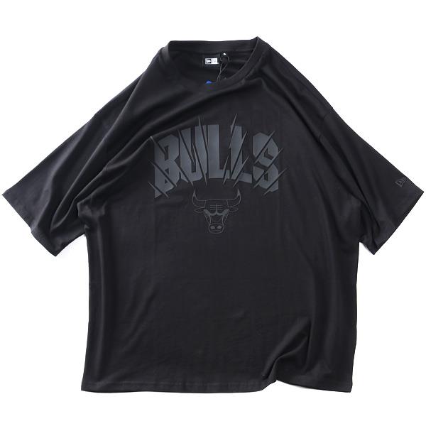 大きいサイズ メンズ NEW ERA ニューエラ NBA シカゴブルズ 半袖 Tシャツ CHICAGO BULLS NBA BLACK OVERSIZED T-SHIRT USA直輸入 60771523