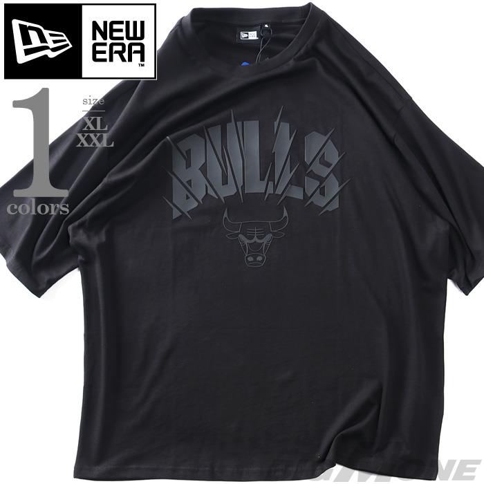 大きいサイズ メンズ NEW ERA ニューエラ NBA シカゴブルズ 半袖 Tシャツ CHICAGO BULLS NBA BLACK OVERSIZED T-SHIRT USA直輸入 60771523