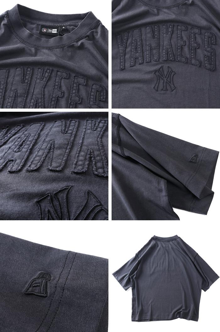 大きいサイズ メンズ NEW ERA ニューエラ MLB ヤンキース 半袖 Tシャツ MLB WASHED NEW YORK YANKEES T-SHIRT USA直輸入 60771645