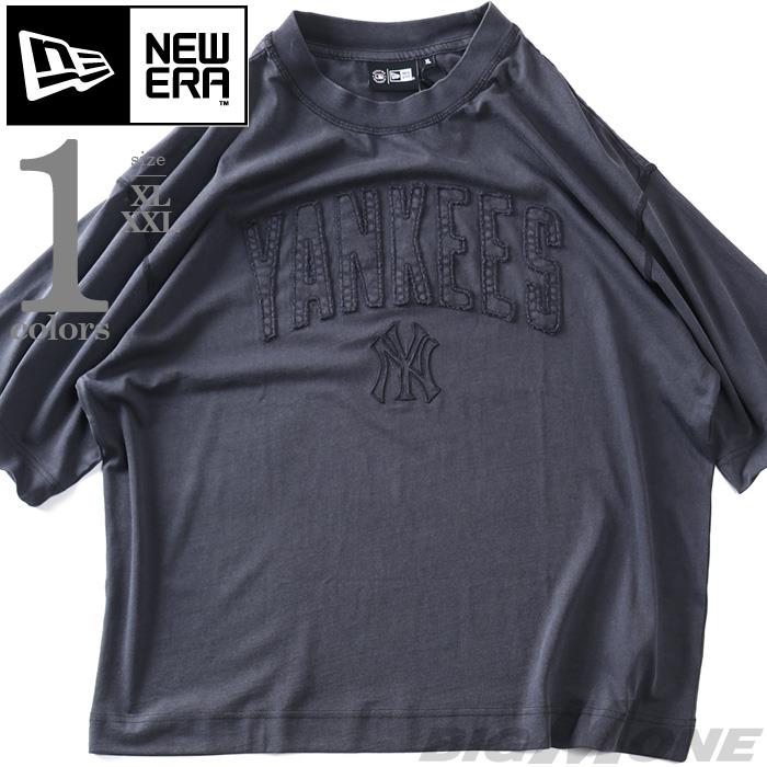 大きいサイズ メンズ NEW ERA ニューエラ MLB ヤンキース 半袖 Tシャツ MLB WASHED NEW YORK YANKEES T-SHIRT USA直輸入 60771645
