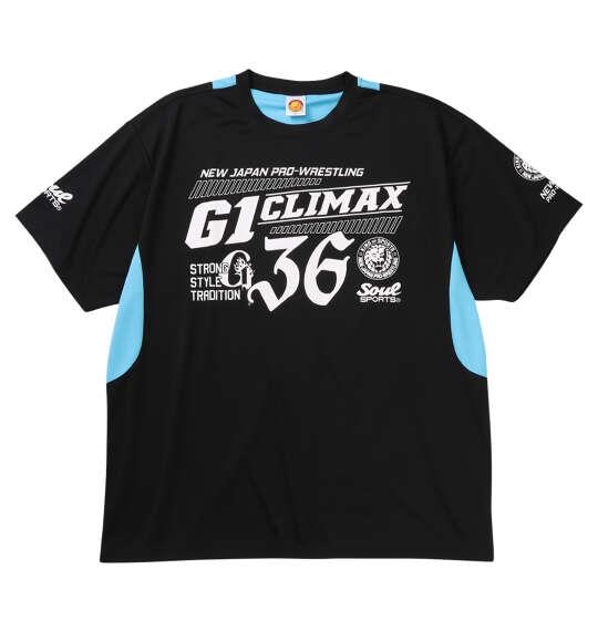 大きいサイズ メンズ SOUL SPORTS × 新日本プロレス G1 CLIMAX36大会 半袖 Tシャツ ブラック 1278-6222-1 3L 4L 5L 6L 8L
